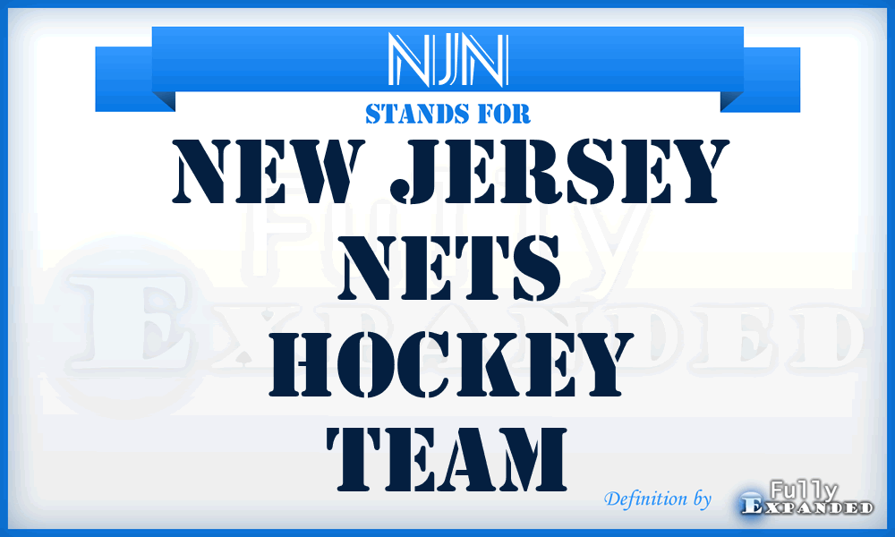 NJN - NEW JERSEY NETS Hockey Team