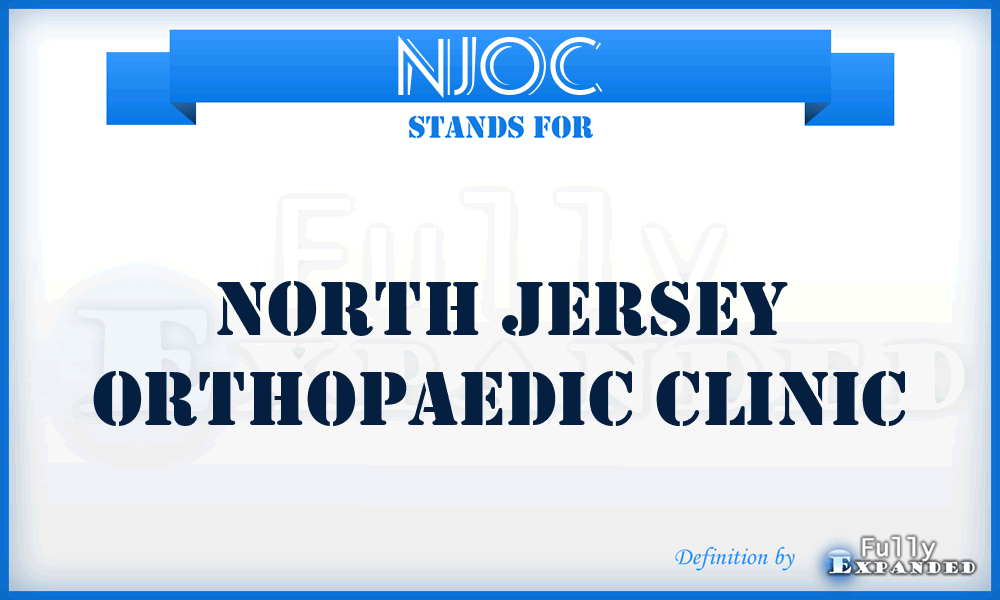 NJOC - North Jersey Orthopaedic Clinic