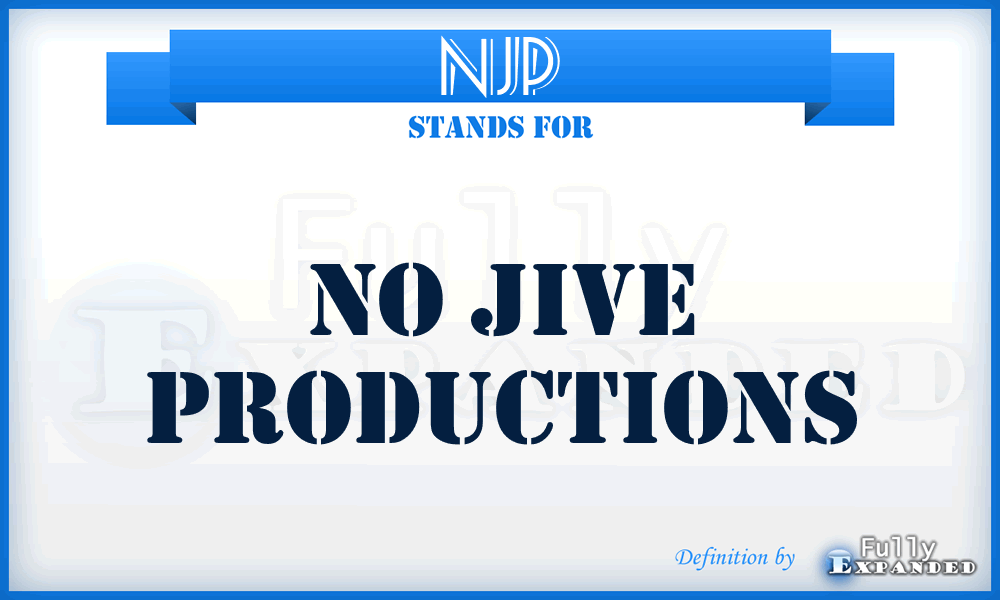 NJP - No Jive Productions