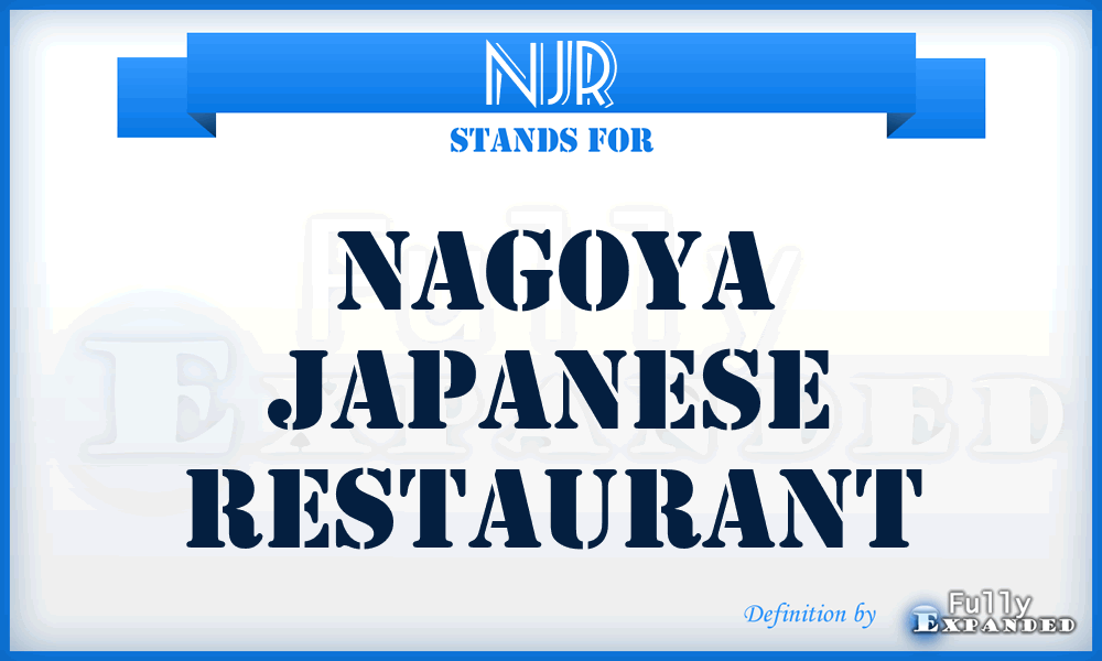 NJR - Nagoya Japanese Restaurant