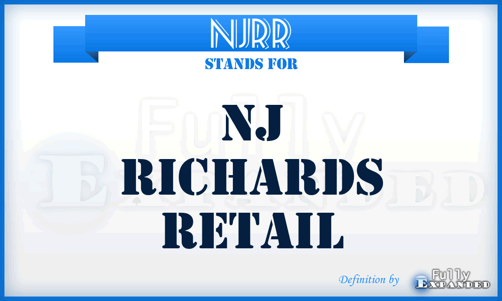 NJRR - NJ Richards Retail