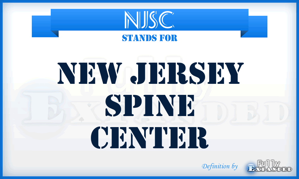 NJSC - New Jersey Spine Center