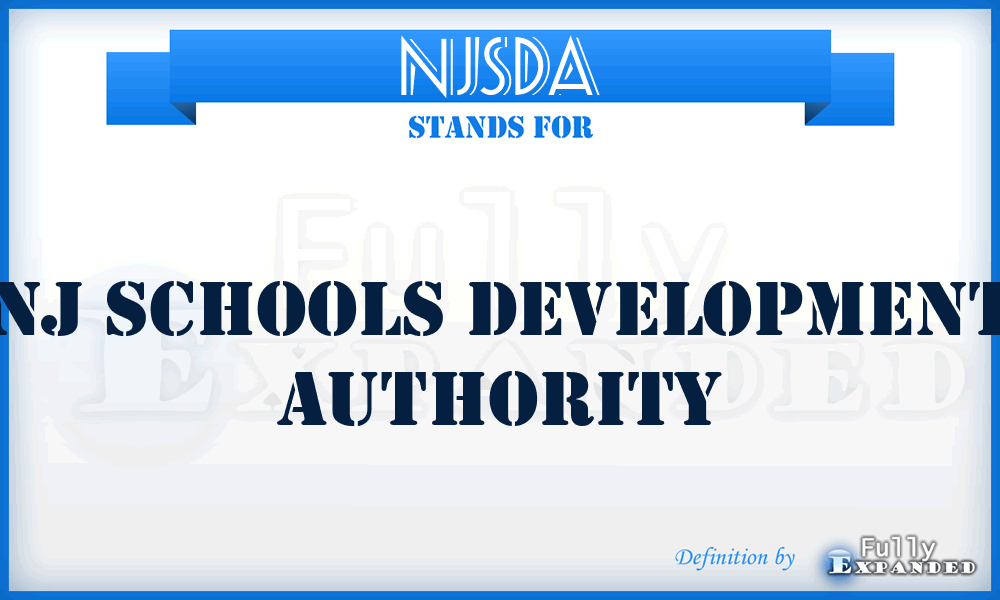 NJSDA - NJ Schools Development Authority