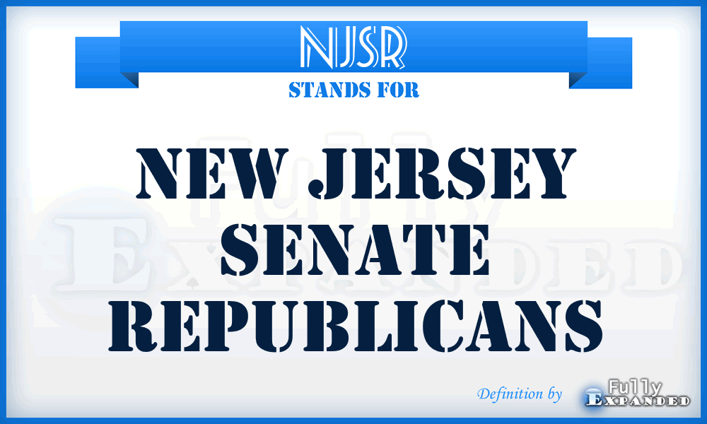 NJSR - New Jersey Senate Republicans