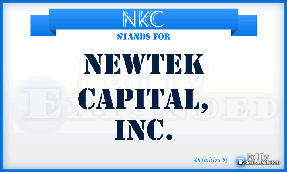 NKC - Newtek Capital, Inc.