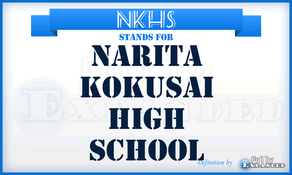 NKHS - Narita Kokusai High School