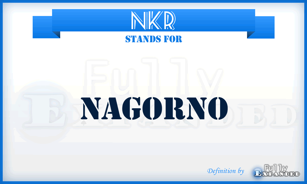 NKR - Nagorno