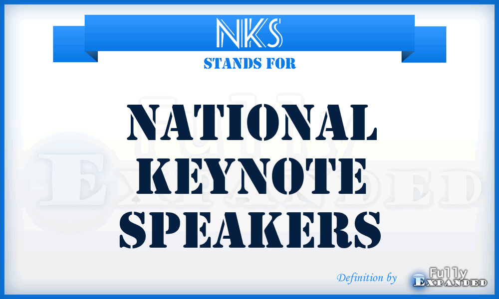 NKS - National Keynote Speakers