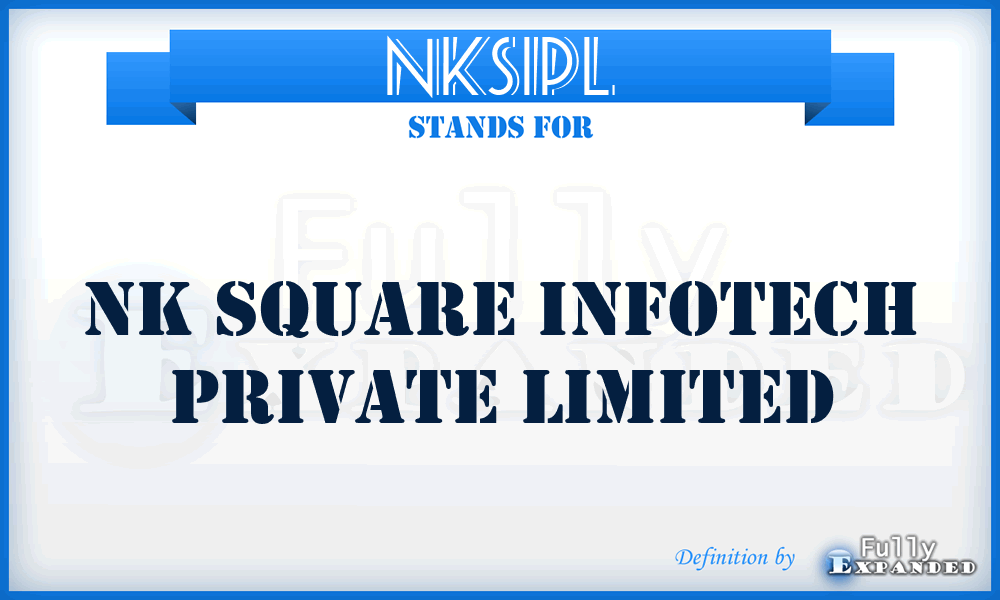 NKSIPL - NK Square Infotech Private Limited