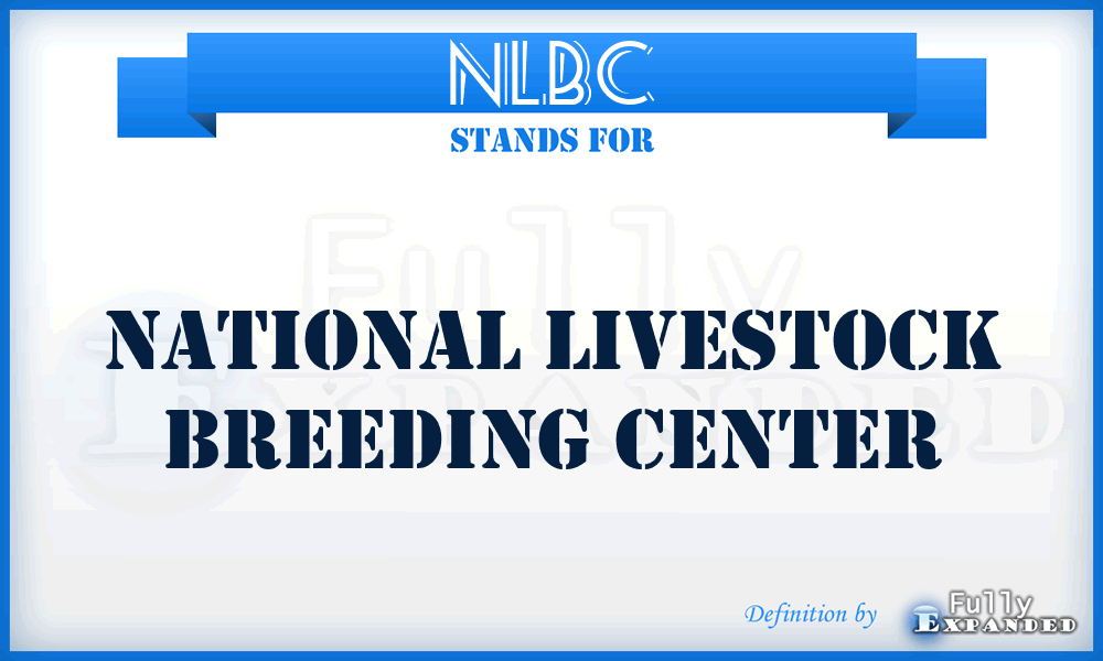 NLBC - National Livestock breeding Center