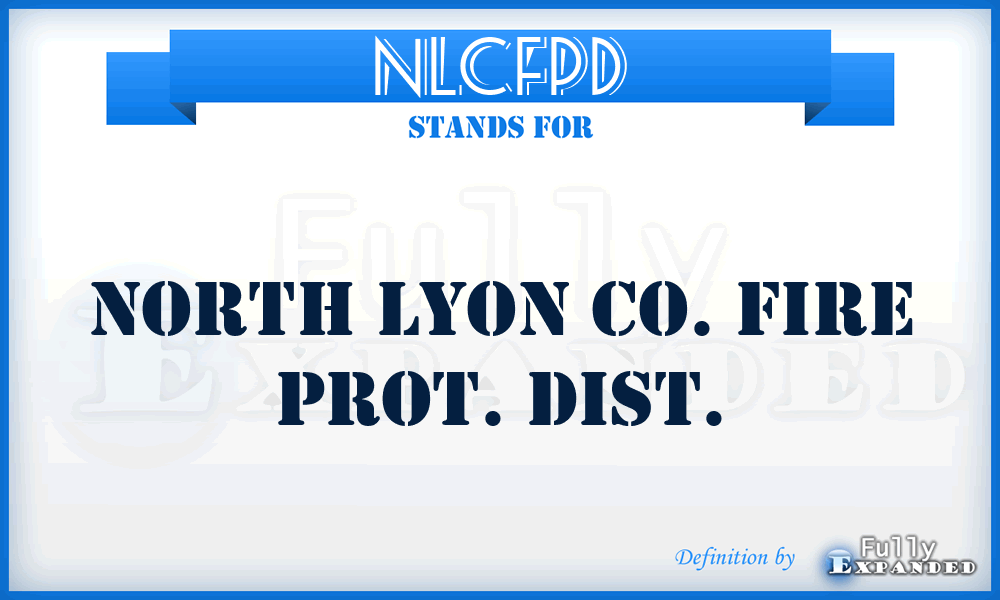 NLCFPD - North Lyon Co. Fire Prot. Dist.