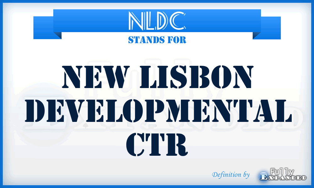 NLDC - New Lisbon Developmental Ctr