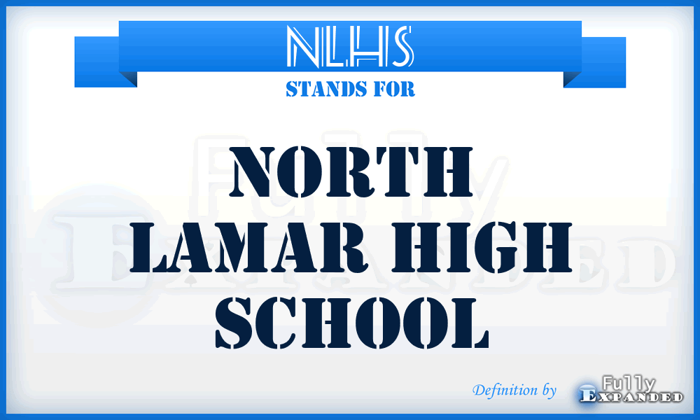 NLHS - North Lamar High School