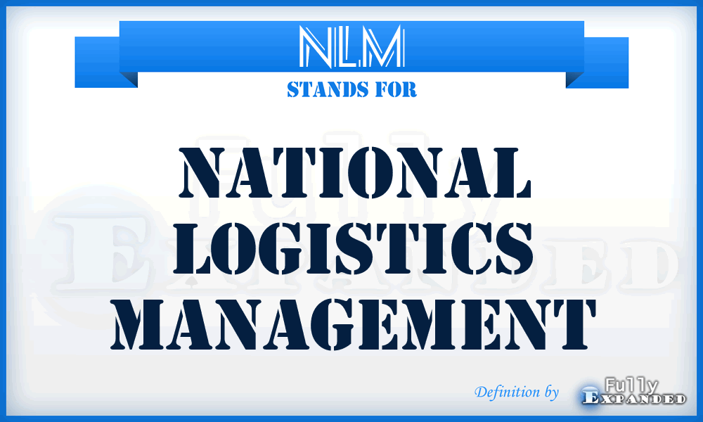 NLM - National Logistics Management