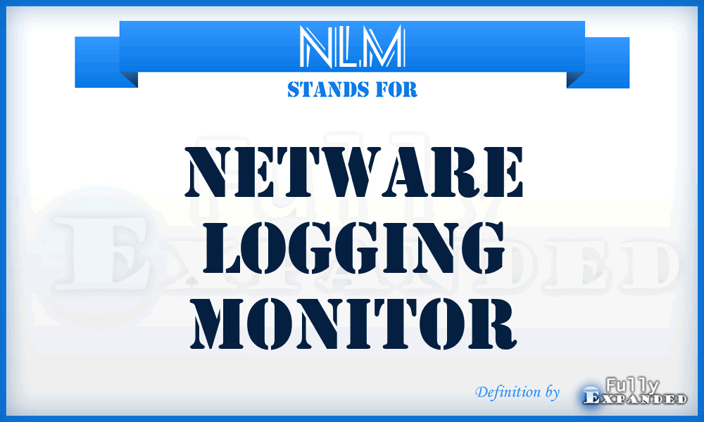 NLM - Netware Logging Monitor