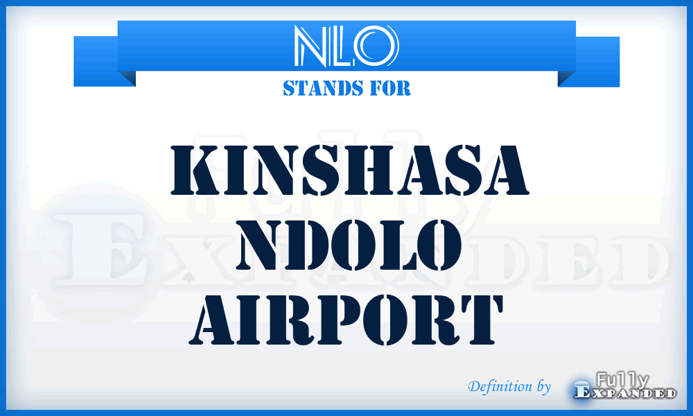 NLO - Kinshasa Ndolo airport