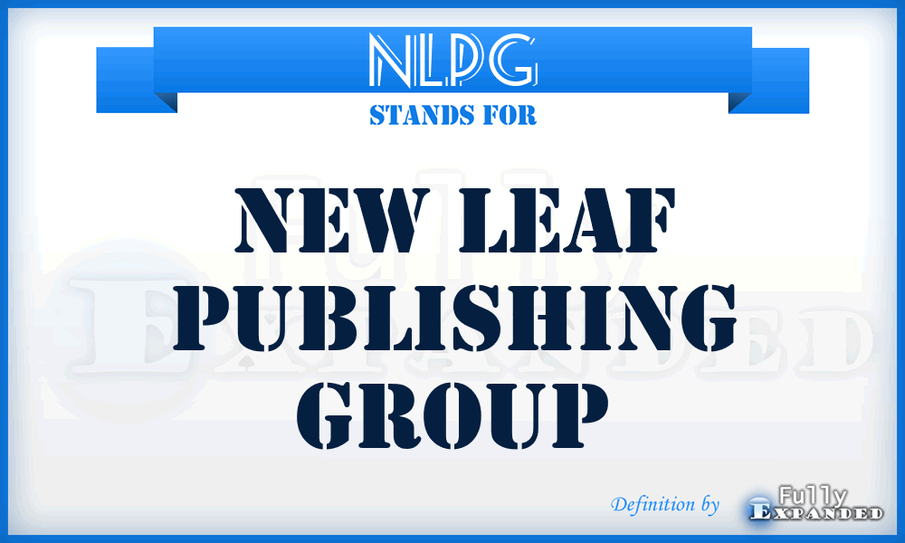 NLPG - New Leaf Publishing Group