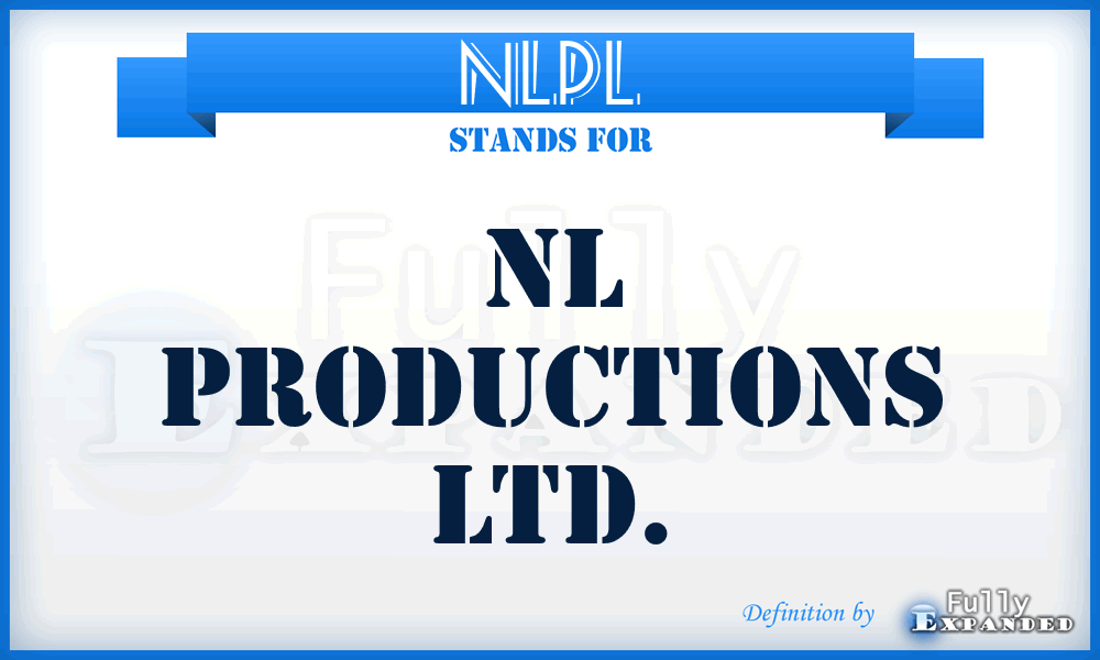 NLPL - NL Productions Ltd.