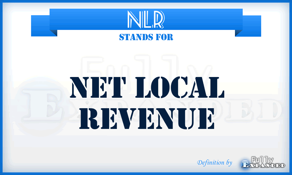 NLR - Net Local Revenue
