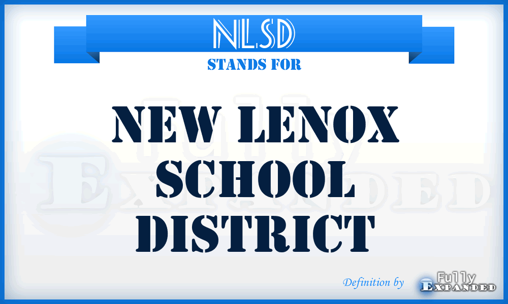 NLSD - New Lenox School District