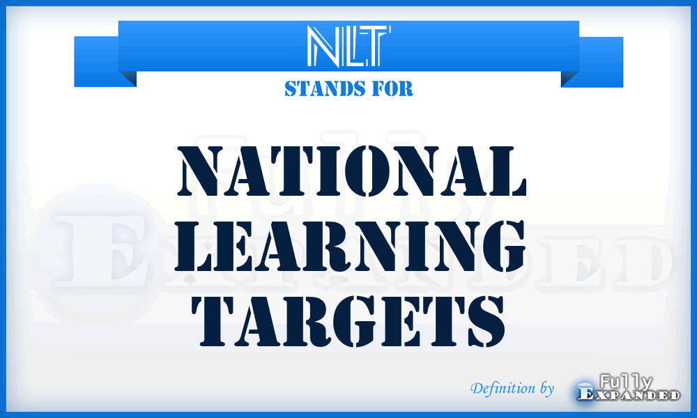 NLT - National Learning Targets