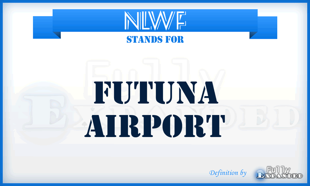 NLWF - Futuna airport