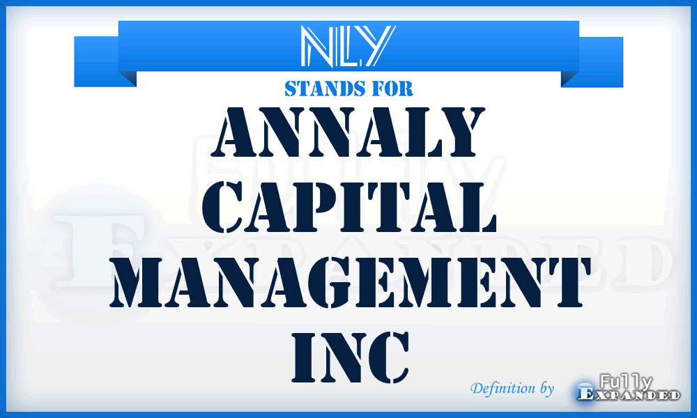 NLY - Annaly Capital Management Inc