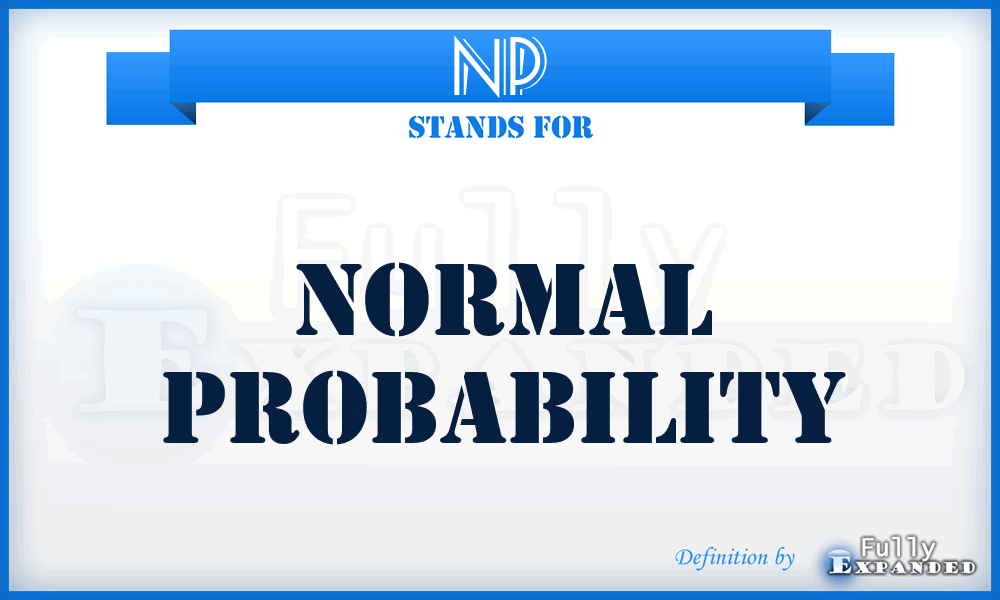NP - Normal Probability