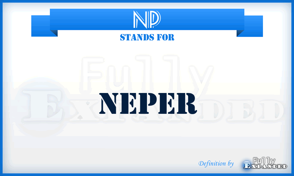 NP - neper