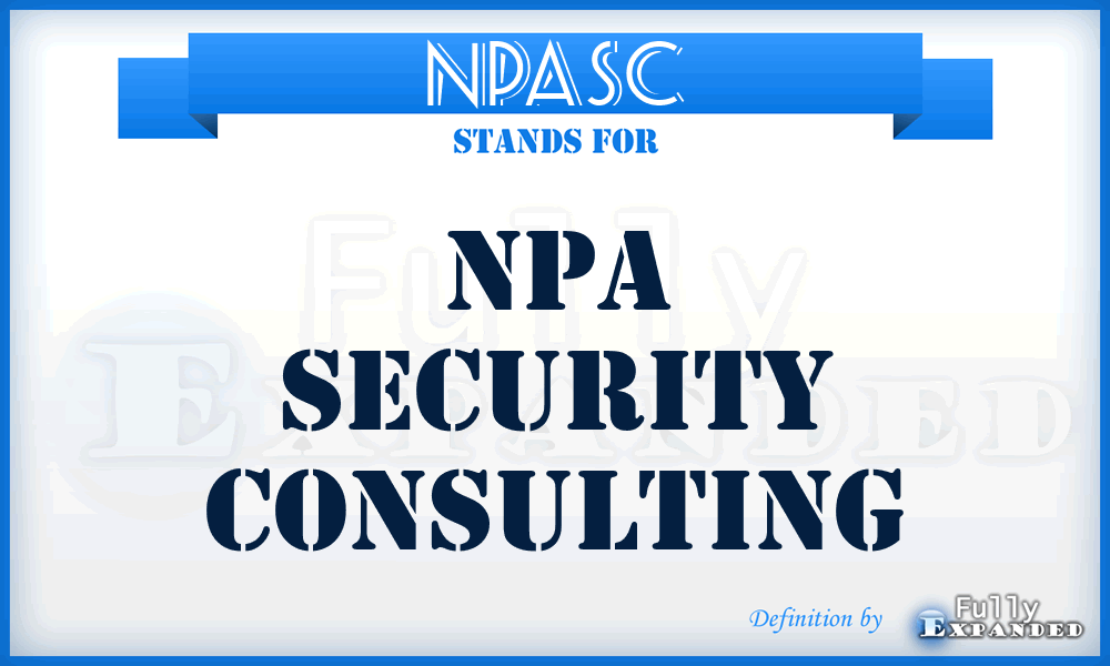 NPASC - NPA Security Consulting