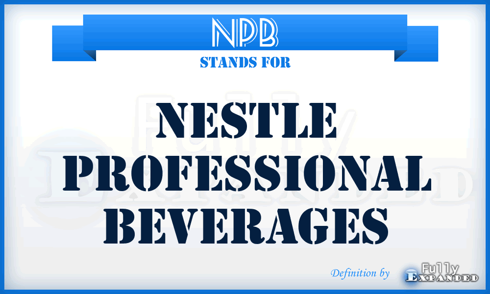NPB - Nestle Professional Beverages