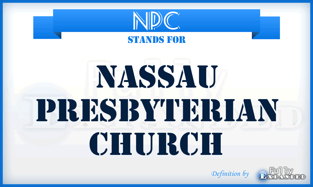 NPC - Nassau Presbyterian Church