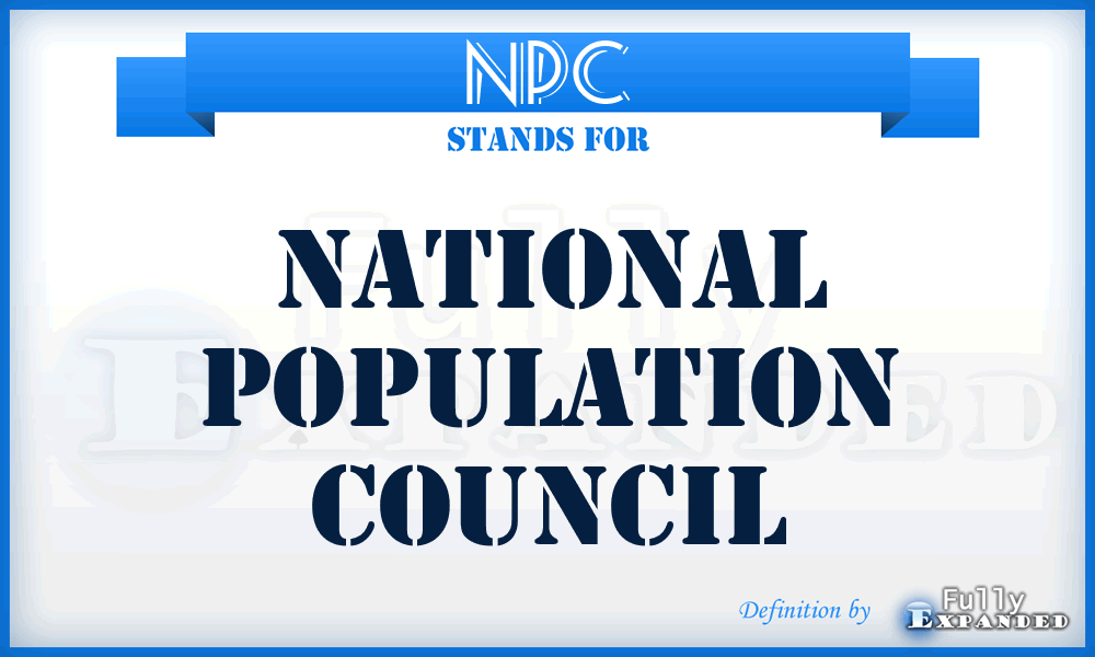 NPC - National Population Council