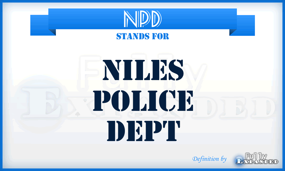 NPD - Niles Police Dept