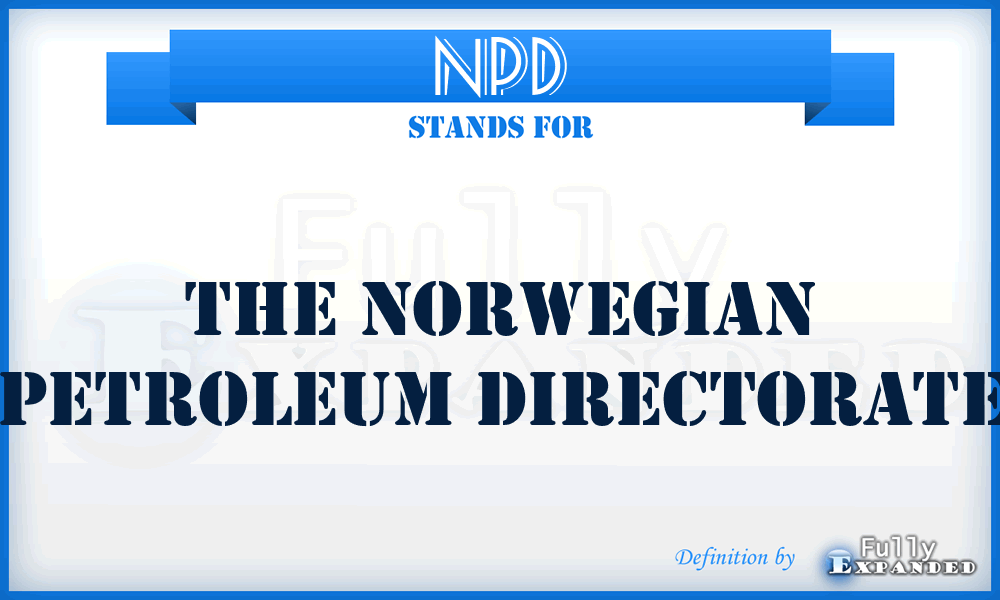 NPD - The Norwegian Petroleum Directorate