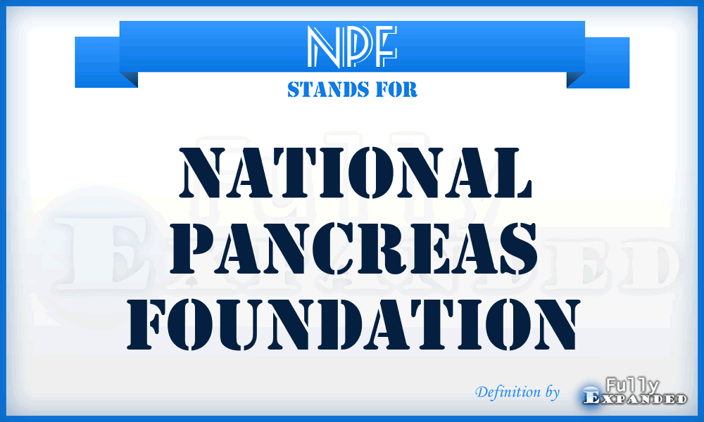 NPF - National Pancreas Foundation