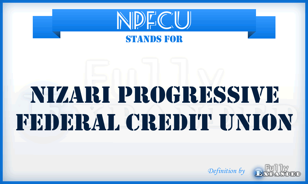 NPFCU - Nizari Progressive Federal Credit Union