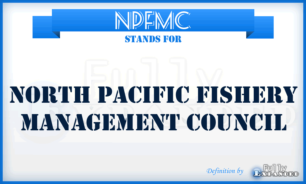 NPFMC - North Pacific Fishery Management Council