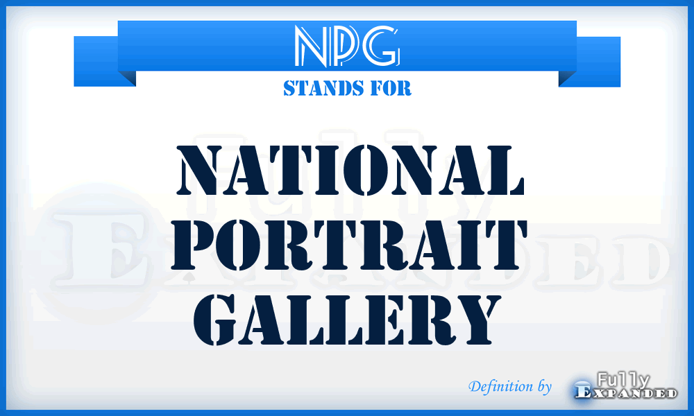 NPG - National Portrait Gallery