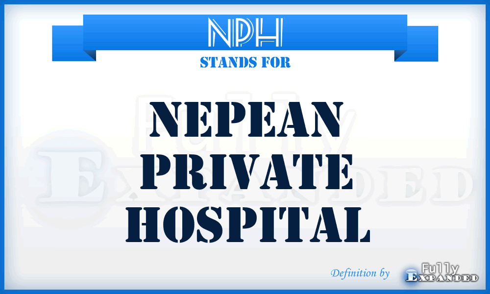 NPH - Nepean Private Hospital