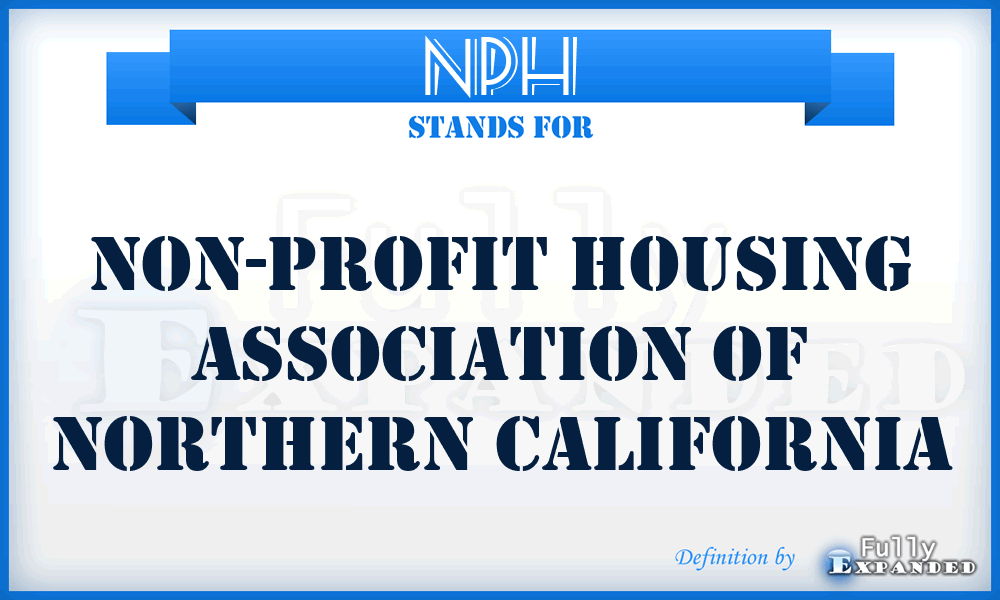 NPH - Non-Profit Housing Association of Northern California