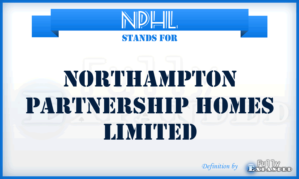 NPHL - Northampton Partnership Homes Limited