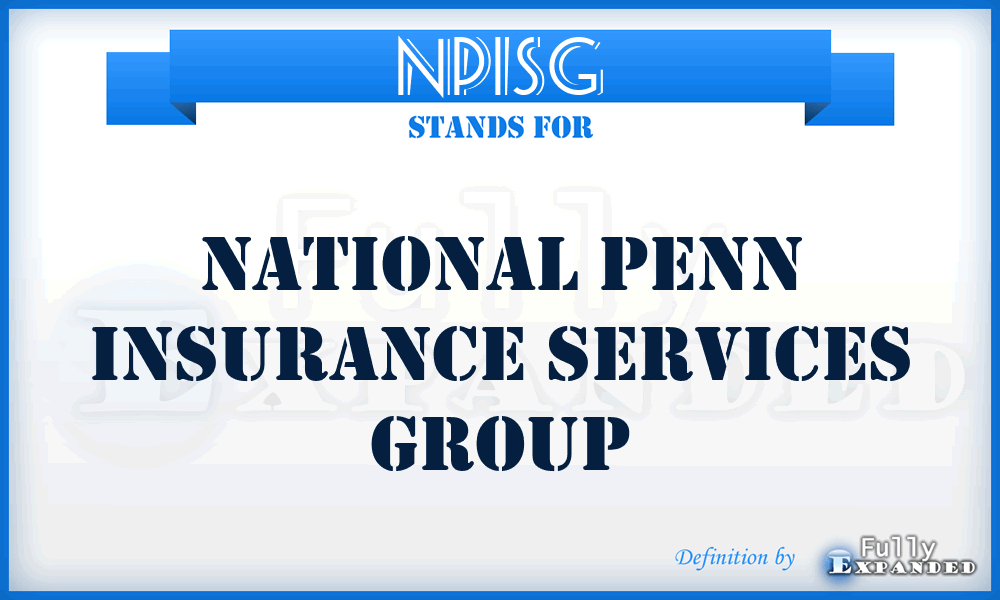 NPISG - National Penn Insurance Services Group