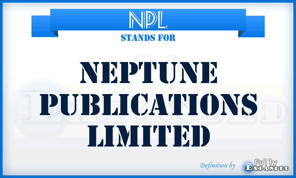 NPL - Neptune Publications Limited