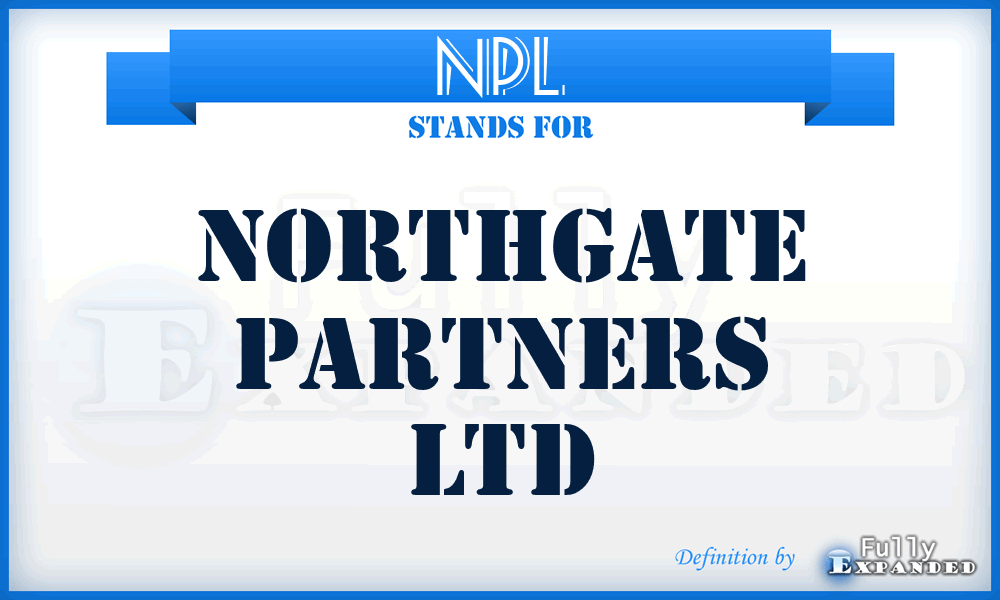 NPL - Northgate Partners Ltd