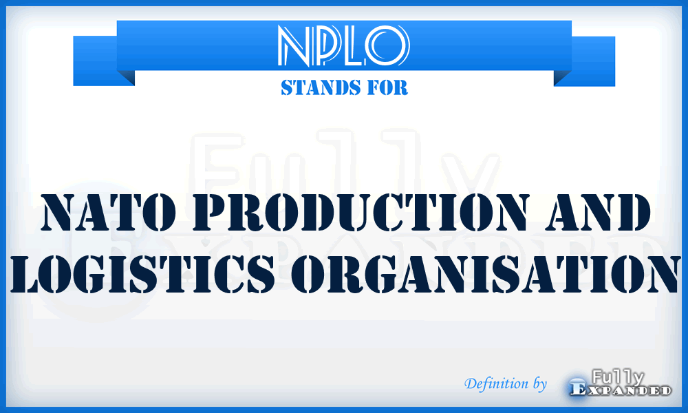NPLO - NATO Production and Logistics Organisation