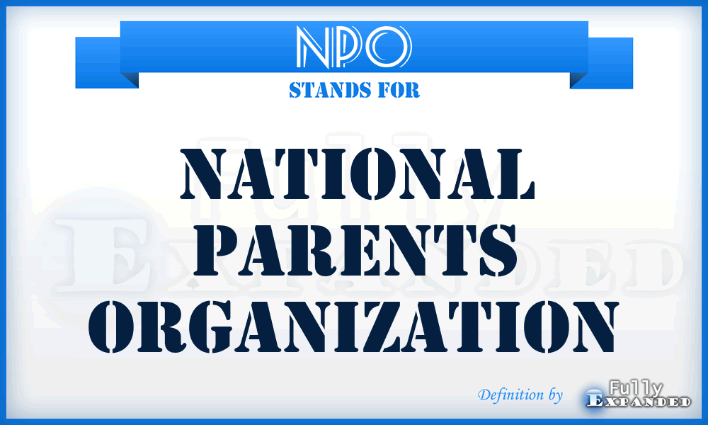NPO - National Parents Organization