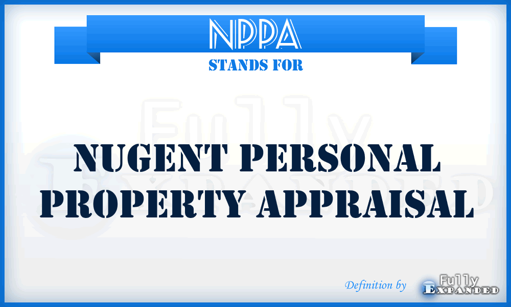 NPPA - Nugent Personal Property Appraisal