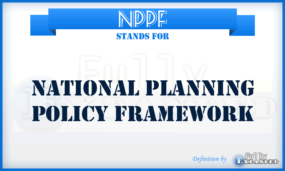 NPPF - National Planning Policy Framework