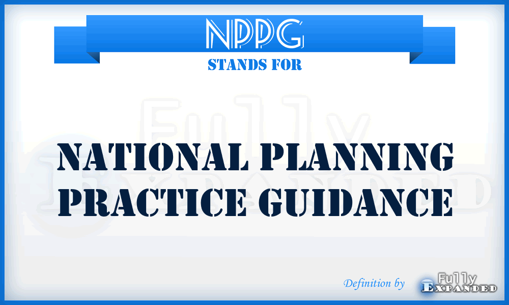 NPPG - National Planning Practice Guidance